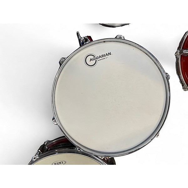 Used Mapex 5 Piece Pro M Crimson Fade Drum Kit