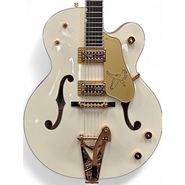 Used 2024 Gretsch Guitars G6136T-59 Vintage Select White Falcon White Hollow Body Electric Guitar