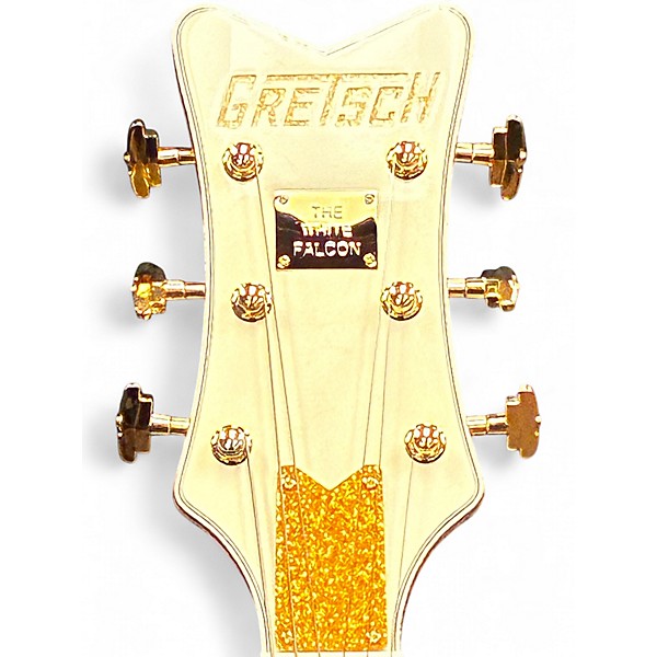Used 2024 Gretsch Guitars G6136T-59 Vintage Select White Falcon White Hollow Body Electric Guitar