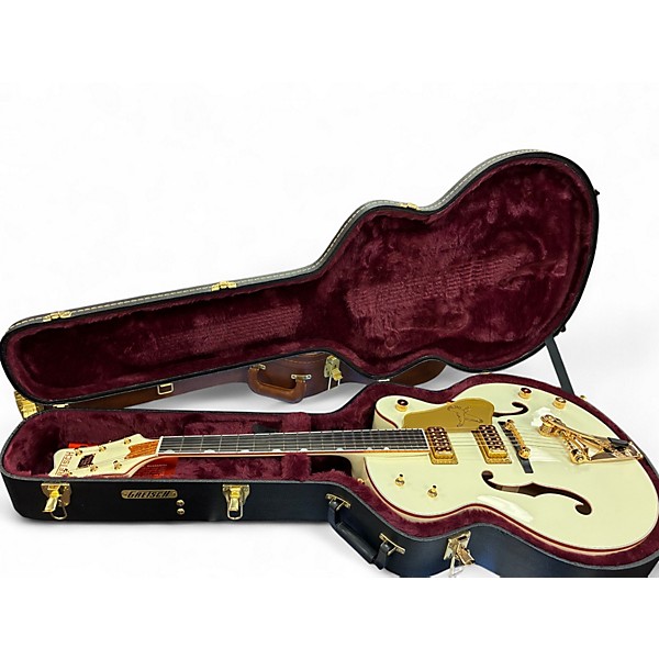 Used 2024 Gretsch Guitars G6136T-59 Vintage Select White Falcon White Hollow Body Electric Guitar