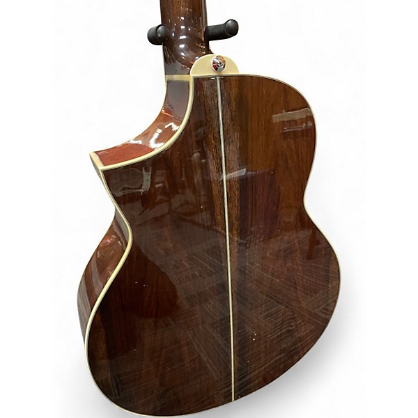 Used Ibanez ewb205 Natural Walnut Acoustic Bass Guitar