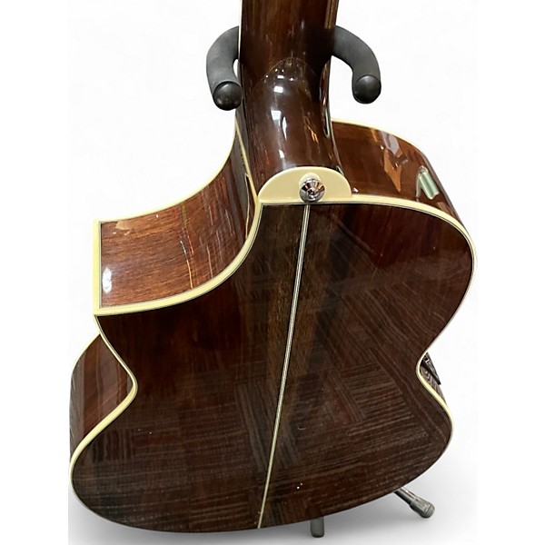 Used Ibanez ewb205 Natural Walnut Acoustic Bass Guitar