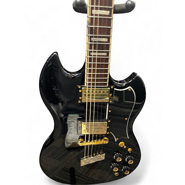 Used Guild POLARA KIM THAYIL Black and Gold Solid Body Electric Guitar