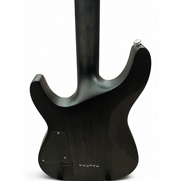 Used Schecter Guitar Research C1 Platinum Trans Black Solid Body Electric Guitar