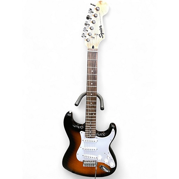 Used Squier Sonic Stratocaster 3 Tone Sunburst Solid Body Electric Guitar