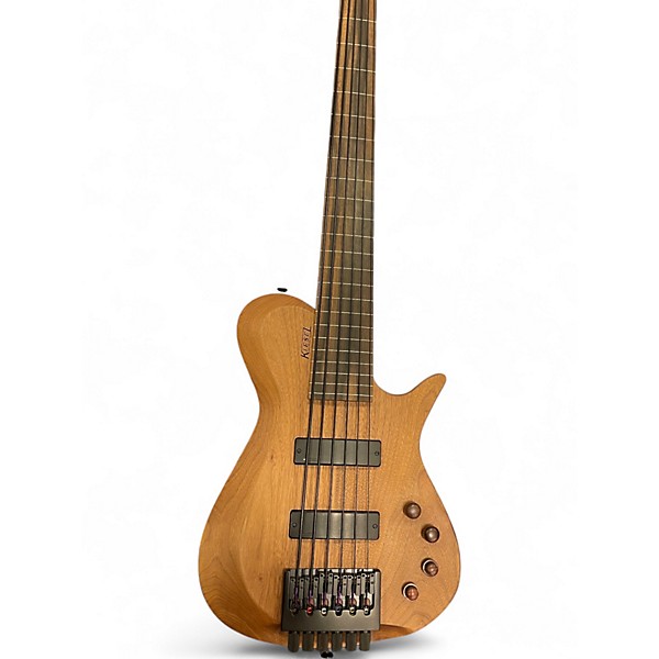 Used Used Kiesel Zeus 6 Fretless Tung Oiled Walnut Electric Bass Guitar