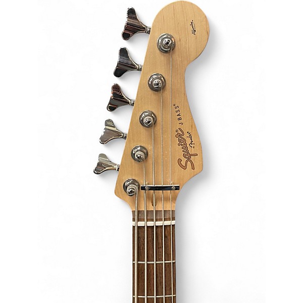 Used Squier Affinity Jazz Bass V 5 String Black Electric Bass Guitar