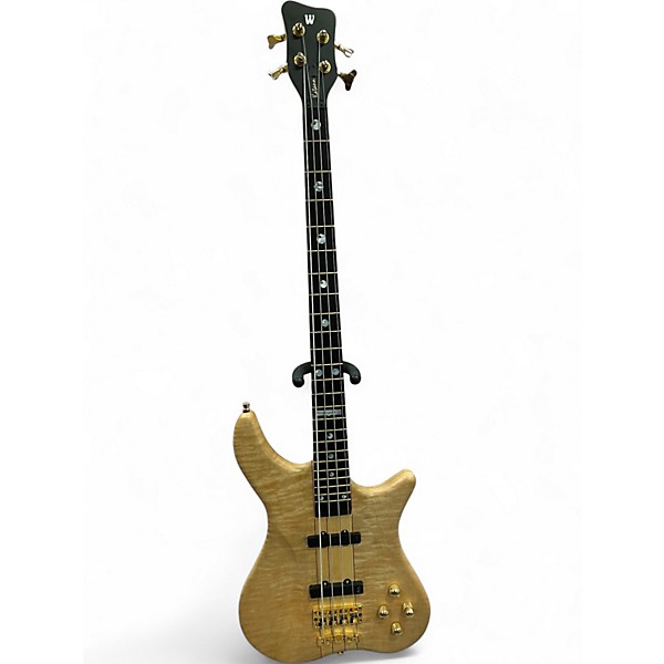 Used Warwick Katana 4 String Natural Electric Bass Guitar