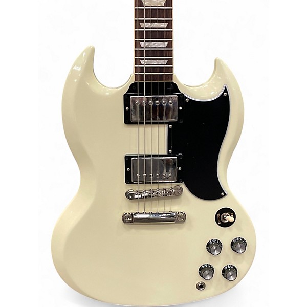 Used Gibson SG STANDARD 61 WHITE Solid Body Electric Guitar