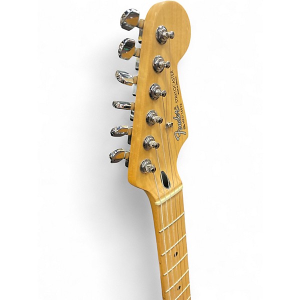 Used 2003 Fender Standard Stratocaster Satin Light Blue Solid Body Electric Guitar