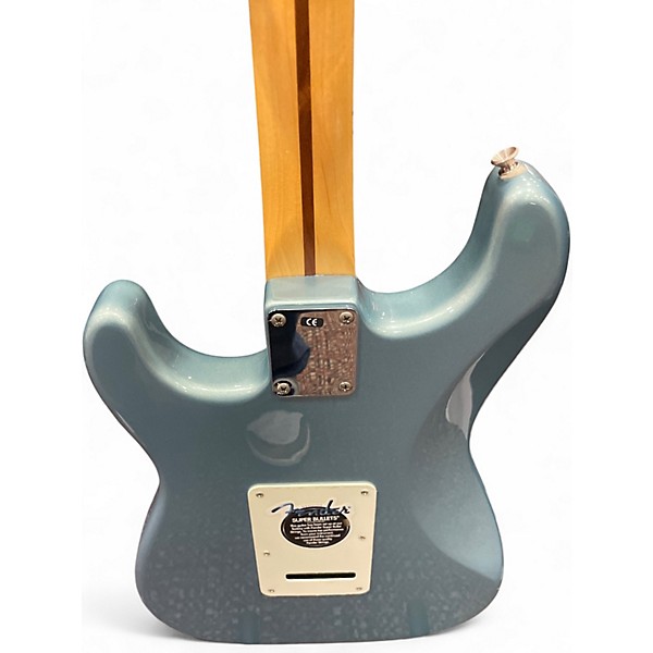 Used 2003 Fender Standard Stratocaster Satin Light Blue Solid Body Electric Guitar