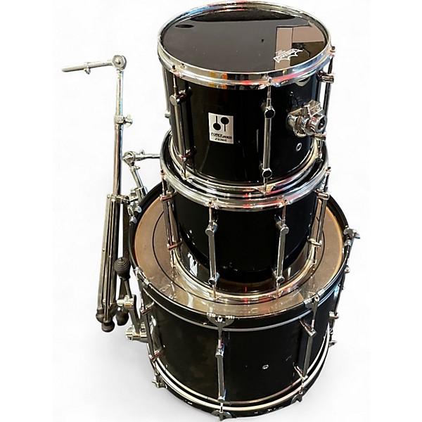 Used SONOR 3 Piece FORCE 2001 Black Drum Kit