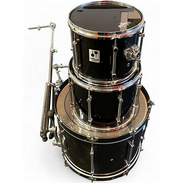 Used SONOR 3 Piece FORCE 2001 Black Drum Kit