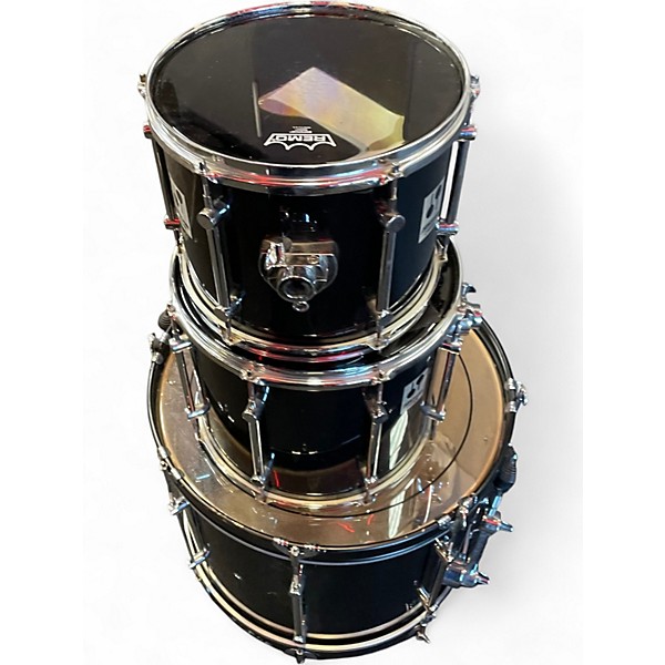 Used SONOR 3 Piece FORCE 2001 Black Drum Kit