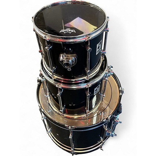 Used SONOR 3 Piece FORCE 2001 Black Drum Kit