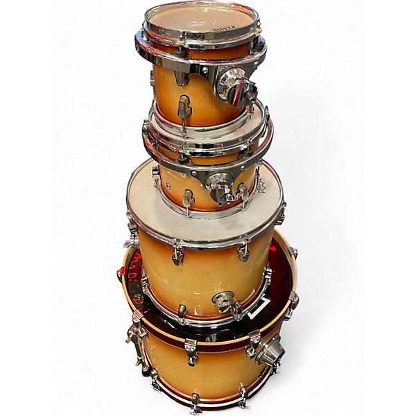 Used Ludwig 4 Piece ELEMENT Amber Drum Kit
