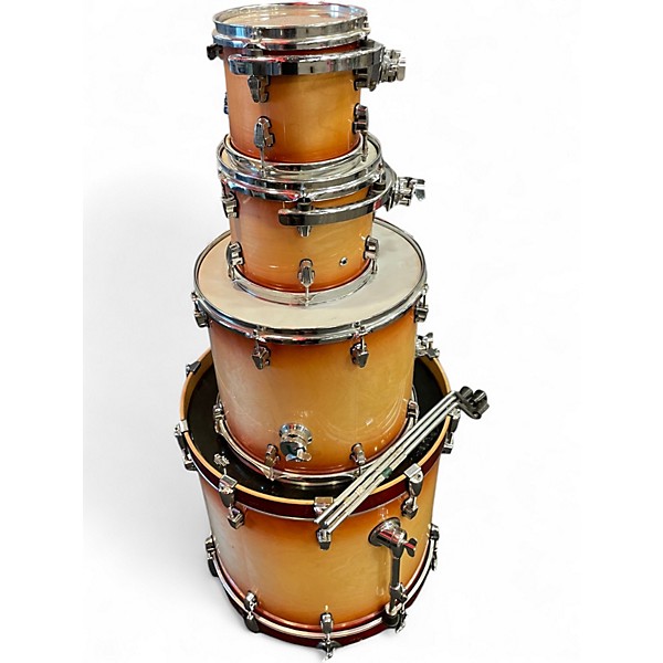 Used Ludwig 4 Piece ELEMENT Amber Drum Kit