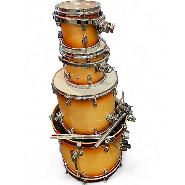 Used Ludwig 4 Piece ELEMENT Amber Drum Kit