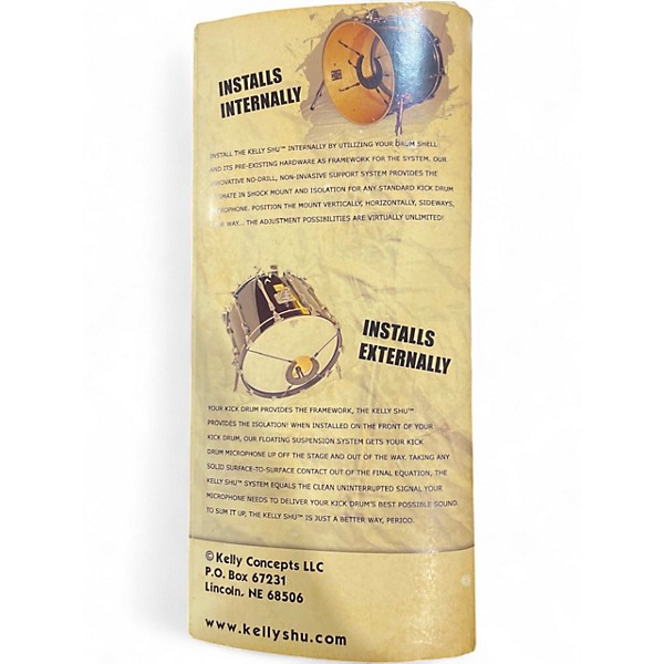 Used Kelly SHU Kick Drum Microphone Shock Mount System Drum Microphone