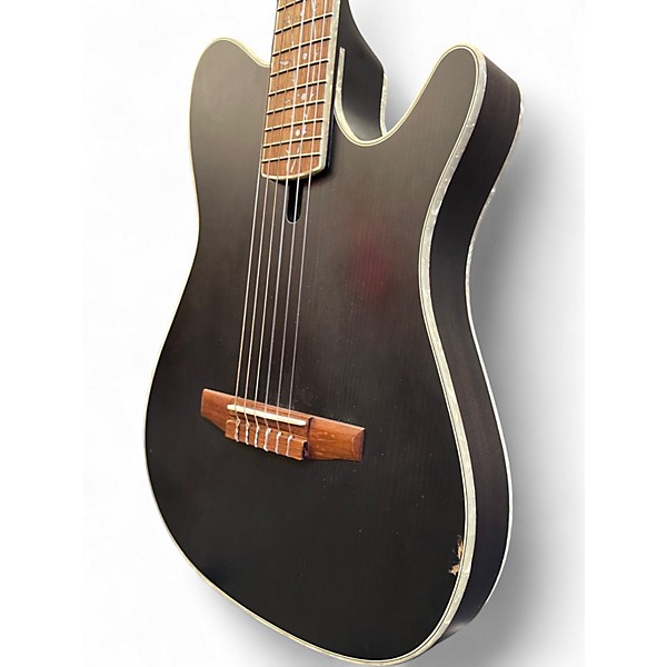 Used Ibanez TOD10N-TKF Black Acoustic Electric Guitar