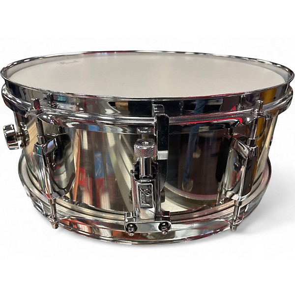 Used Pearl 13in Steel Shell Snare Chrome Drum