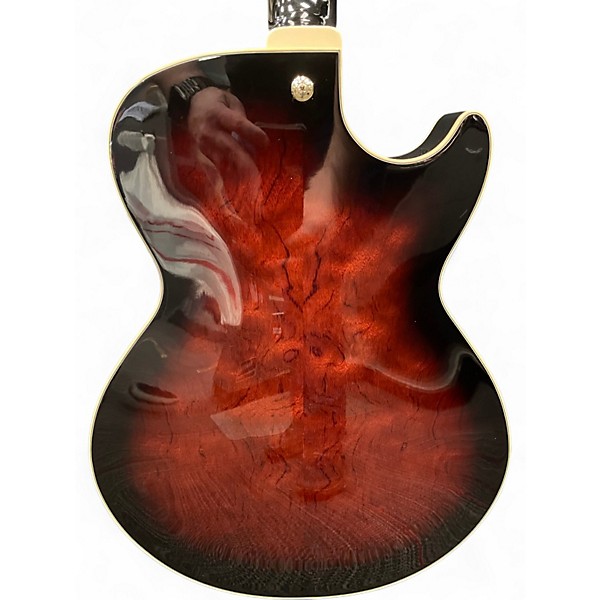 Used Ibanez AG95 Artcore Expressionist Left Handed Sunburst Hollow Body Electric Guitar