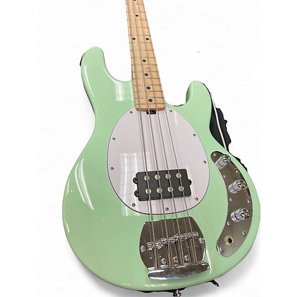 Used Sterling by Music Man SUB SERIES STINGRAY Surf Green Electric Bass Guitar