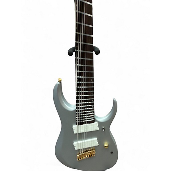 Used Ibanez RGDMS8 SILVER MATTE Solid Body Electric Guitar
