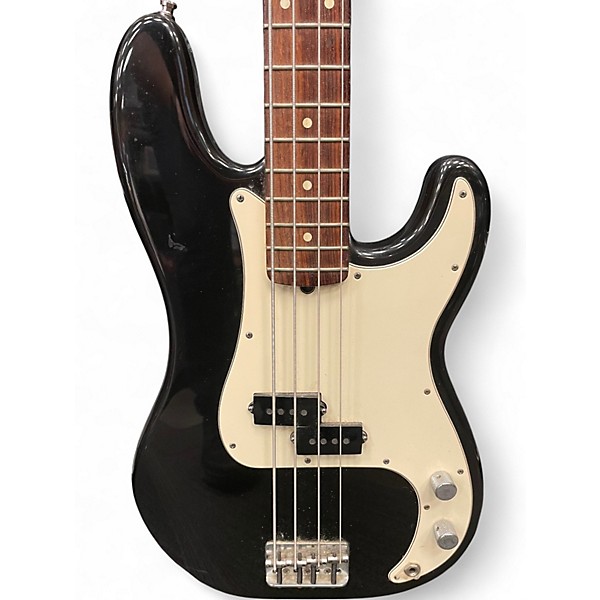 Used 2001 Fender American Standard Precision Bass Black Electric Bass Guitar