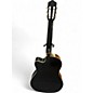 Used Stadium ST200CE Black Classical Acoustic Electric Guitar