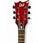 Used ESP LTD EC100QM Red Solid Body Electric Guitar