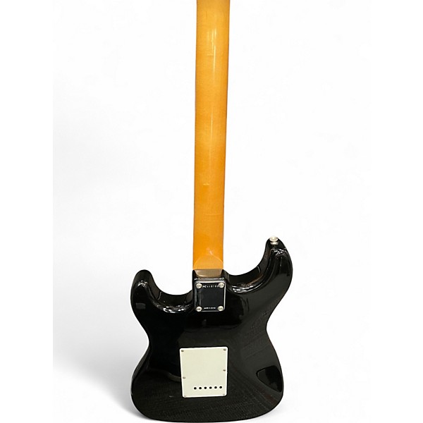 Used 1995 Squier Standard Stratocaster Bullet Series Black Solid Body Electric Guitar