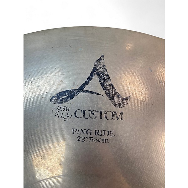 Used Zildjian 22in A Custom Ping Ride Cymbal