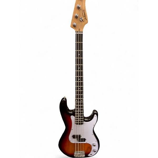 Used Glarry P BASS 2 Color Sunburst Electric Bass Guitar