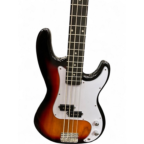 Used Glarry P BASS 2 Color Sunburst Electric Bass Guitar