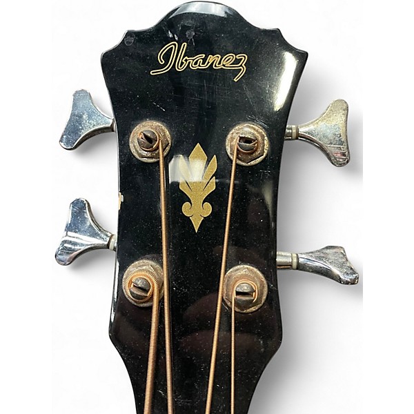 Used Ibanez AEB5E Black Acoustic Bass Guitar