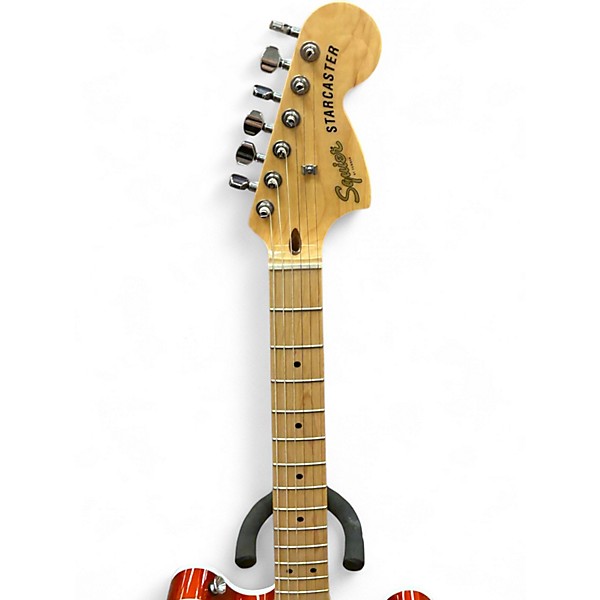 Used Squier Affinity Series Starcaster Sienna Sunburst Hollow Body Electric Guitar