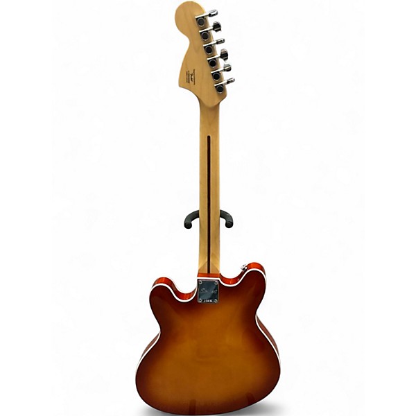 Used Squier Affinity Series Starcaster Sienna Sunburst Hollow Body Electric Guitar