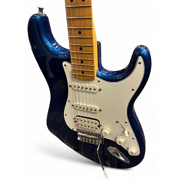 Used Fender Standard Stratocaster HSS Blue Solid Body Electric Guitar