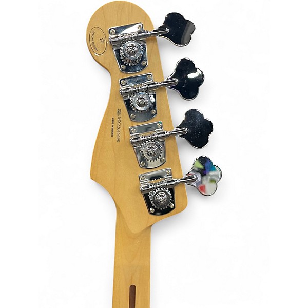 Used Fender PLAYER II JAZZ BASS Blue Ghost Flames Electric Bass Guitar