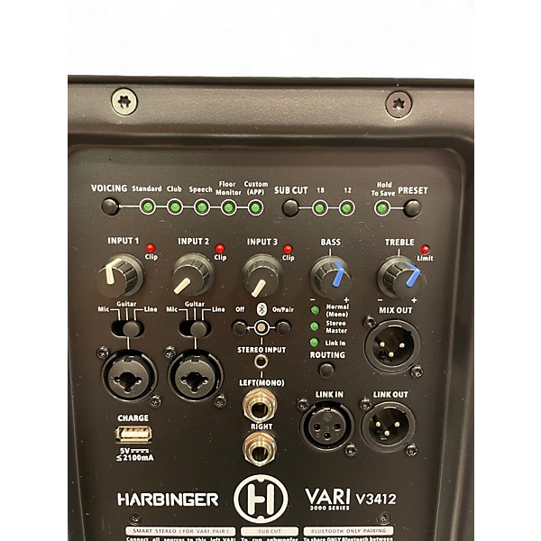 Used Harbinger v3412 Powered Speaker