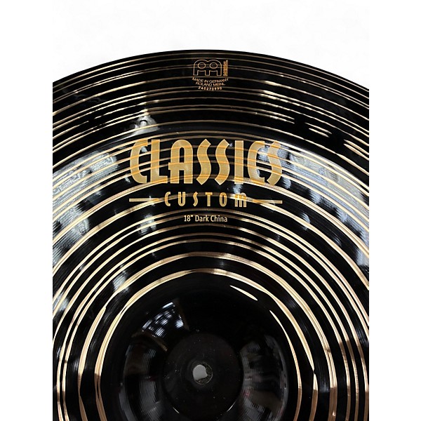 Used MEINL 18in Custom Dark China Cymbal