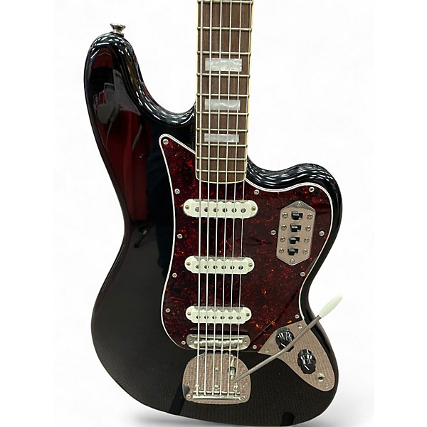 Used Squier Classic Vibe Bass VI Black Electric Bass Guitar