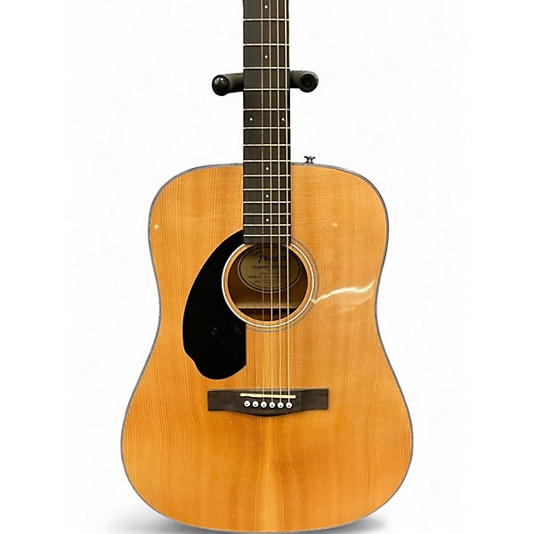 Used Fender CD60 Dreadnought Natural Acoustic Guitar