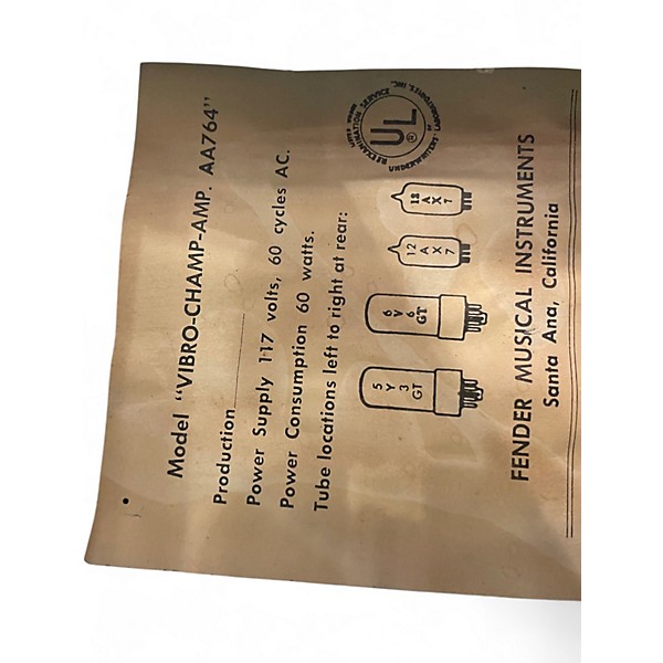 Vintage 1968 Fender VIBRO CHAMP -AMP Tube Guitar Combo Amp