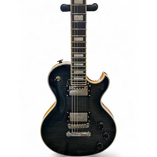 Used 2019 Schecter Guitar Research solo ii custom trans black Solid Body Electric Guitar