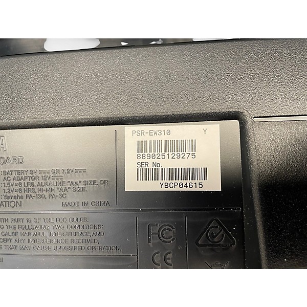 Used Yamaha PSR EW310 Arranger Keyboard