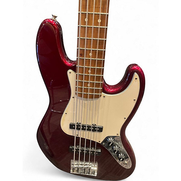 Used Fender Standard Jazz Bass Burgundy Electric Bass Guitar