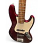 Used Fender Standard Jazz Bass Burgundy Electric Bass Guitar