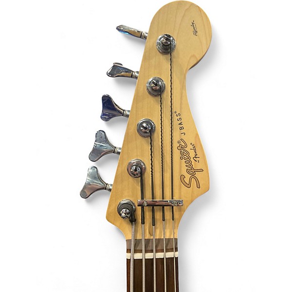 Used Squier Affinity Jazz Bass V 5 String Black Electric Bass Guitar